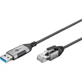 goobay 74395 USB 3.0 type A, RJ45 Slim 2 m