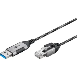 goobay 74395 USB 3.0 type A, RJ45 Slim 2 m