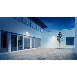 Steinel LED Strahler XLED PRO ONE Max S Weiß, 240° Bewegungsmelder, 6116 lm Flutlicht, Fluter mit Nachtlicht