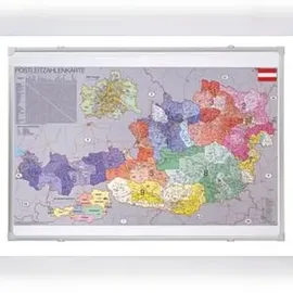 Franken Österreichkarte Postleitzahlen 680 x 960 mm