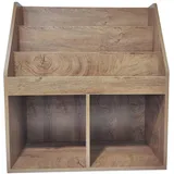 Hti-Living Kinderregal Eiche 5 Fächer braun