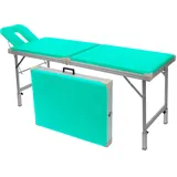 Alu-Kofferliege Robusta ST, inkl. Kopfteil , LxBxH 170/210x65x70-82 cm, Türkis