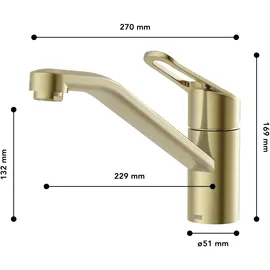 Lenz Mila Küchenarmatur Gold