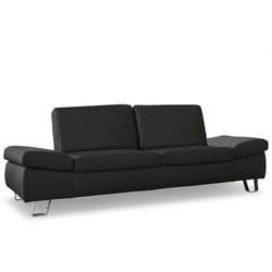 Komfort & Wohnen Sofa Dive Leder Schwarz