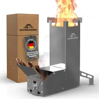 MountainMaverick® Raketenofen [kinderleichte Montage] ConvectionAirflowTechnology kompakt inkl. Tragetasche Campingkocher Campinggrill Outdoor Survival