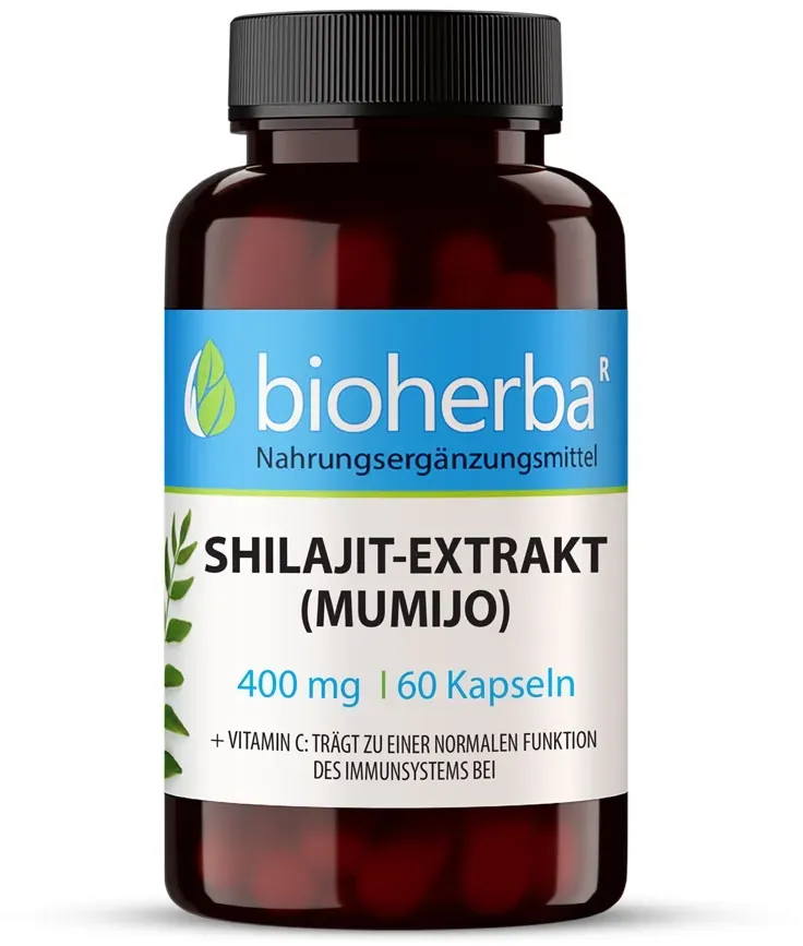 Shilajit-Extrakt (Mumijo) 400 mg 60 Kapseln