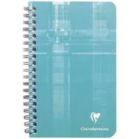 Clairefontaine 68681C - Notizheft (französische Lineatur, 11 x 17 cm, 50 Blatt) 1 Stück farbig sortiert