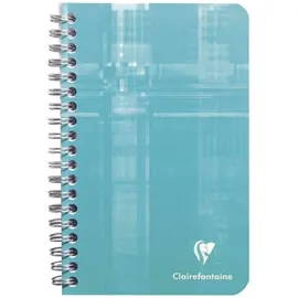 Clairefontaine 68681C - Notizheft (französische Lineatur, 11 x 17 cm, 50 Blatt) 1 Stück farbig sortiert