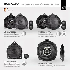 ETON UG BMW 10 CN U – Ultimatives 10cm 2-Wege Plug / Play BMW Center-System im N-Korb
