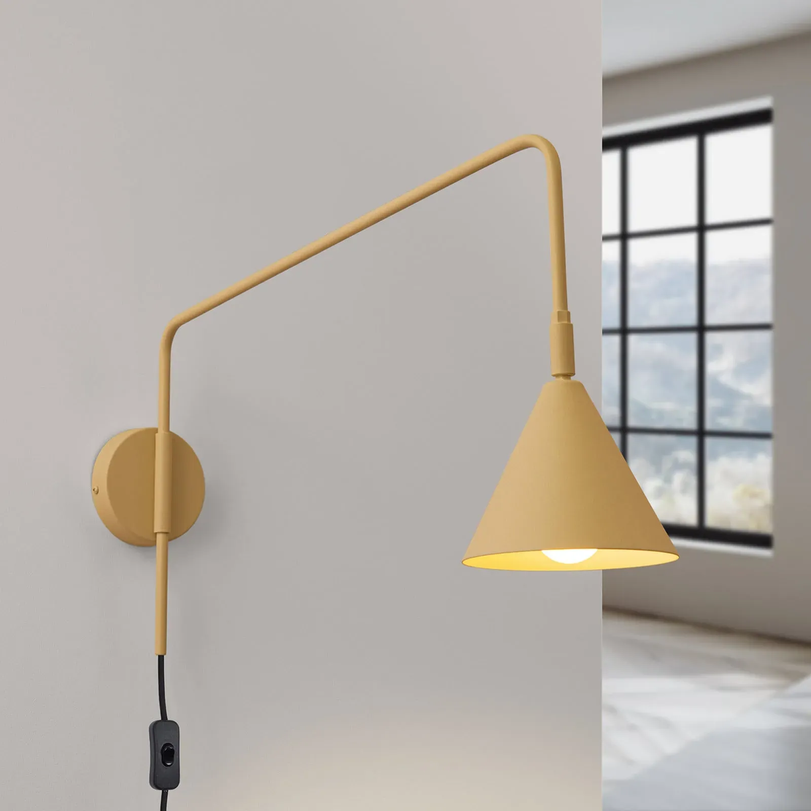 Wandleuchte SOLLUX LIGHTING, LYS, Gold / Messing, für Wohnzimmer, Metall, Skandinavisch - 14 - 30