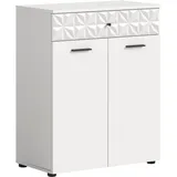 INOSIGN Unterschrank INOSIGN "VICENZA, TOPSELLER, Breite 70cm, 2-türig, mit Front-Ornamentabsetzung", weiß, B:70cm H:85cm T:34cm, FSC-zertifizierter Holzwerkstoff, MDF, Schränke, Unterschrank, Standschrank, Badschrank, Kommode, Badkommode, Anrichte, Midischrank