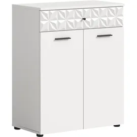 INOSIGN Unterschrank INOSIGN "VICENZA, TOPSELLER, Breite 70cm, 2-türig, mit Front-Ornamentabsetzung", weiß, B:70cm H:85cm T:34cm, FSC-zertifizierter Holzwerkstoff, MDF, Schränke, Unterschrank, Standschrank, Badschrank, Kommode, Badkommode, Anrichte, Midischrank