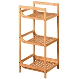 KESPER Regal, Material: Bambus, Maße: B 30 x H 70 x T 30 cm, Farbe: Braun | 19435