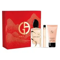 Giorgio Armani Si Eau de Parfum 100 ml + Eau de Parfum 10 ml + Body Lotion 50 ml Geschenkset