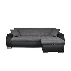 Ecksofa  Aries , schwarz , Maße (cm): B: 242 H: 80 T: 161