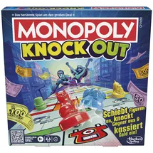 Hasbro Monopoly Knockout, die extra Harte Version des klassischen Spiels, schnelles Spiel auf dem Shuffleboard für bis zu 8 Spieler, für die ganze Familie