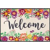 Wash+Dry Welcome Blooming 50 x 75 cm Lila/Mehrfarbig