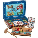 Djeco Tap Tap Fahrzeuge mehrfarbig