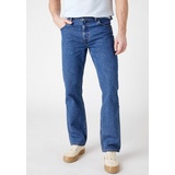 WRANGLER Straight-Jeans Authentic Straight 32 Länge 34, grau Herren Fit Jeans