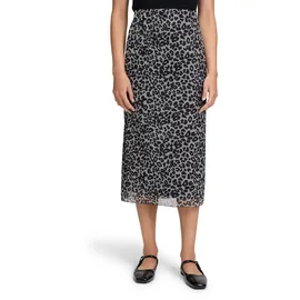 Vera Mont Bleistiftrock Damen Animalprint Grau 34