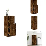 Apothekerschrank Räuchereiche 40x41x118 Cm Holzwerkstoff - Apothekerschrank - Apothekerschränke - Apothekermöbel - Apotheker Sideboard