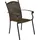 Merxx Roma Set 7-tlg. Tisch 150 x 80 cm inkl. Stapelsessel graphit/schoko