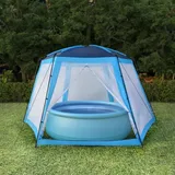vidaXL Pool-Zelt blau 590x520x250 cm