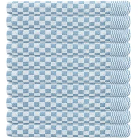 casativo 10er-Set Grubentücher hellblau, Geschirrtücher 45 x 70 cm (70 x 50 cm)
