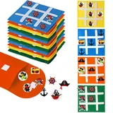 LTHOENG Pirates Mitgebsel Kindergeburtstag,12 Piraten Tik Tak Toe Kleine Geschenke für Kinder, Give Aways Kindergeburtstag. Mitgebsel Set, Pinata Füllung, Mini Spielzeug Schüler