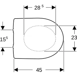 Geberit Renova WC-Sitz Weiß