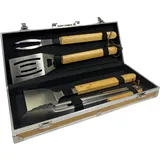 Mastrad Grillkoffer 4-tlg. Edelstahl/Bambus Bunt