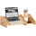 Relaxdays Laptop-Ständer, Notebook Ständer, Braun