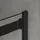 SoGood doporro Nischentür Duschabtrennung 110x195 cm mit Schiebetür 8mm ESG-Sicherheitsglas Klarglas Duschwand schwarz inkl. Nano-beschichtung Teramo19K schwarz