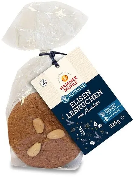 Hammermühle Elisenlebkuchen mit Mandeln glutenfrei 225 g