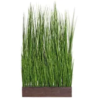 Creativ green Kunstgras CREATIV GREEN "Gras Raumteiler", grün, B:61cm H:125cm T:10cm, Kunststoff, Kunstpflanzen