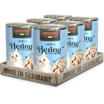 LEONARDO Hering mit extra Filet Nassfutter für Katzen 6x400g