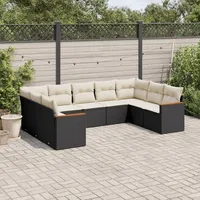 Festnight Loungemöbel Set mit Stauraum Gartenlounge XXL Groß Garten Lounge Rattan Sofa Outdoor Polyrattan Gartensofa Terrasse Terrassenmöbel Gartenmöbel Ecklounge Couch Sitzgarnitur