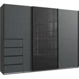 WIMEX Schwebetürenschrank Bali 270 x 208 x 64 cm Grafit/Schwarz