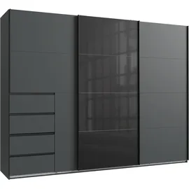 WIMEX Schwebetürenschrank Bali 270 x 208 x 64 cm Grafit/Schwarz