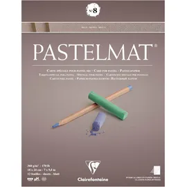 Clairefontaine Pastelmat Nr 8 12 Bl. 360 g Braun
