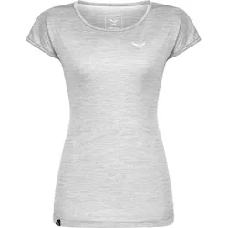 SALEWA Damen T-Shirt "Puez Melange Dryton", white melange, 38
