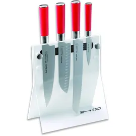 Friedr. Dick Red Spirit Messerblock 4-tlg. Rot