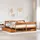 vidaXL Massivholzbett 180 x 200 cm Braun