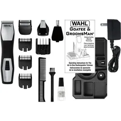 Wahl Multifunktionstrimmer »9855-1216«, 4 Aufsätze Wahl schwarz/silberfarben