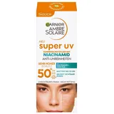 Garnier Ambre Solaire Super UV Sonnenschutzfluid Anti-Unreinheiten mit Niacinamid LSF 50+ 40 ml