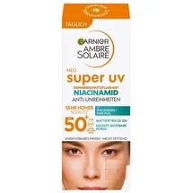 Garnier Ambre Solaire Super UV Sonnenschutzfluid Anti-Unreinheiten mit Niacinamid LSF 50+ 40 ml