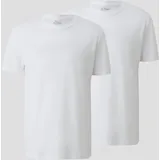 s.Oliver T-Shirt (2 tlg.), Gr. XXXL, white, - 90550352-XXXL