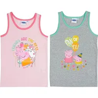 Peppa Wutz Unterhemd (2er Pack) - mehrfarbig - 110