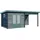 Wolff Finnhaus WPC Trend D+ inkl. Lounge 6 x 3,32 x 2,51 m grau
