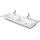Duravit ME by Starck Doppelwaschtisch 130 x 49 x 18 cm (233613)